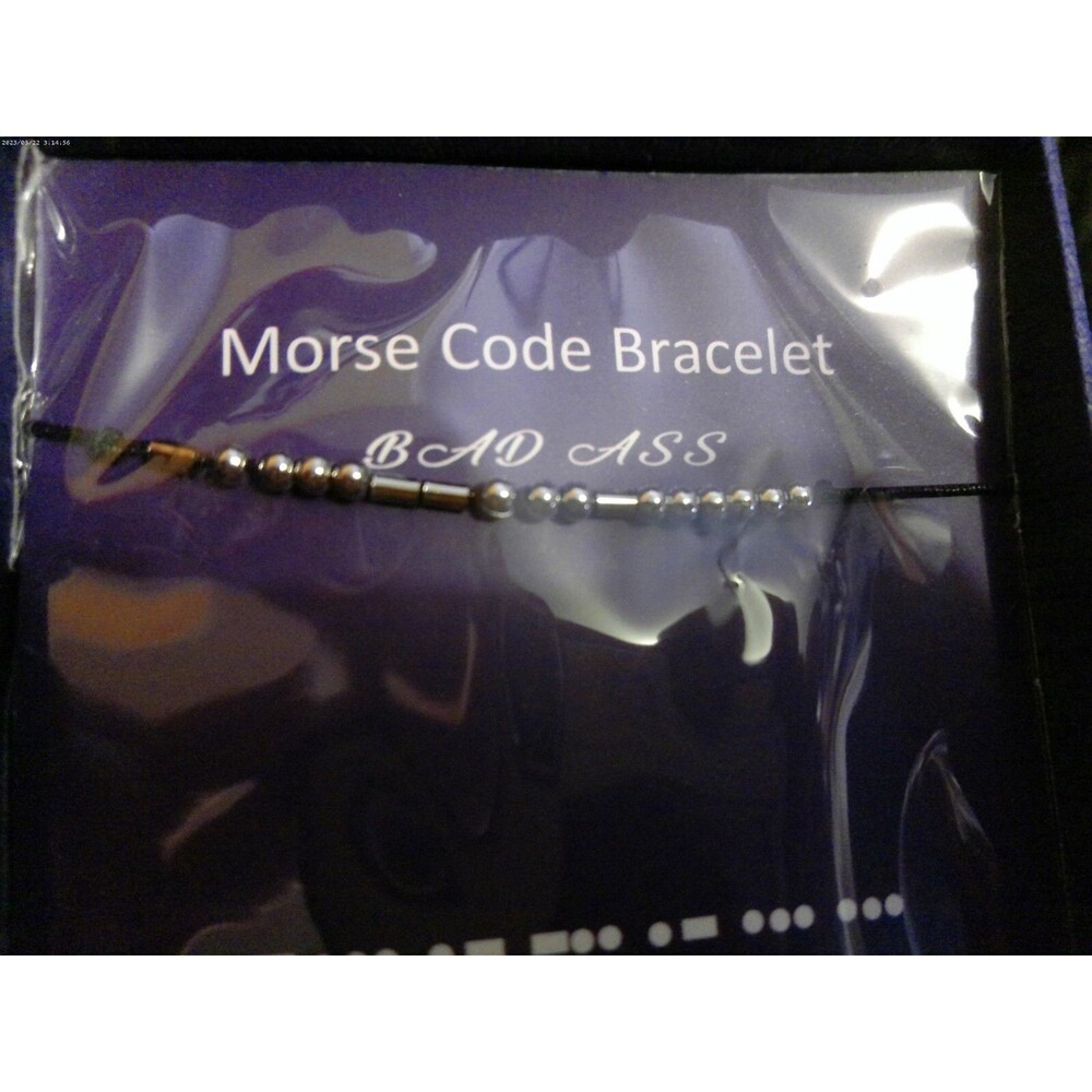 Morse Code Bracelet, Adjustable, Motivational! Great Gift